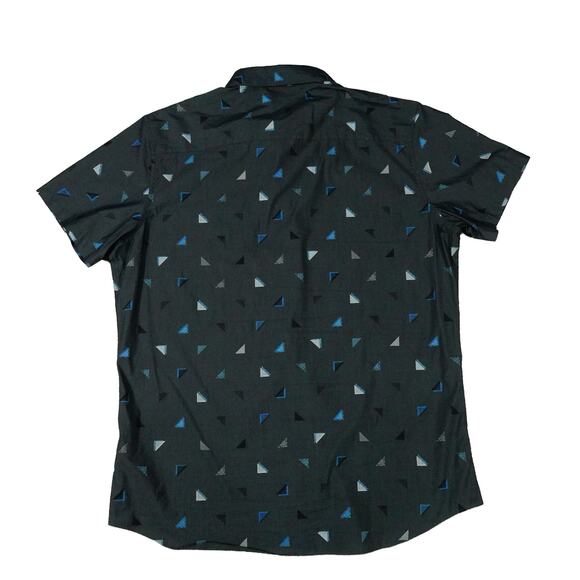 Travis Mathew Geometric Button Up Short Sleeve Cotton Shirt XL - Picture 7 of 7